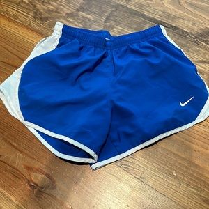 Girls Nike Royal  Blue Shorts with White Size Youth Medium